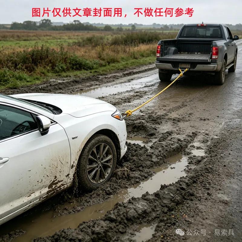 吊裝帶當拖車繩